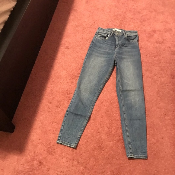 ZARA Skinny Dark Blue Jeans - Picture 2 of 4